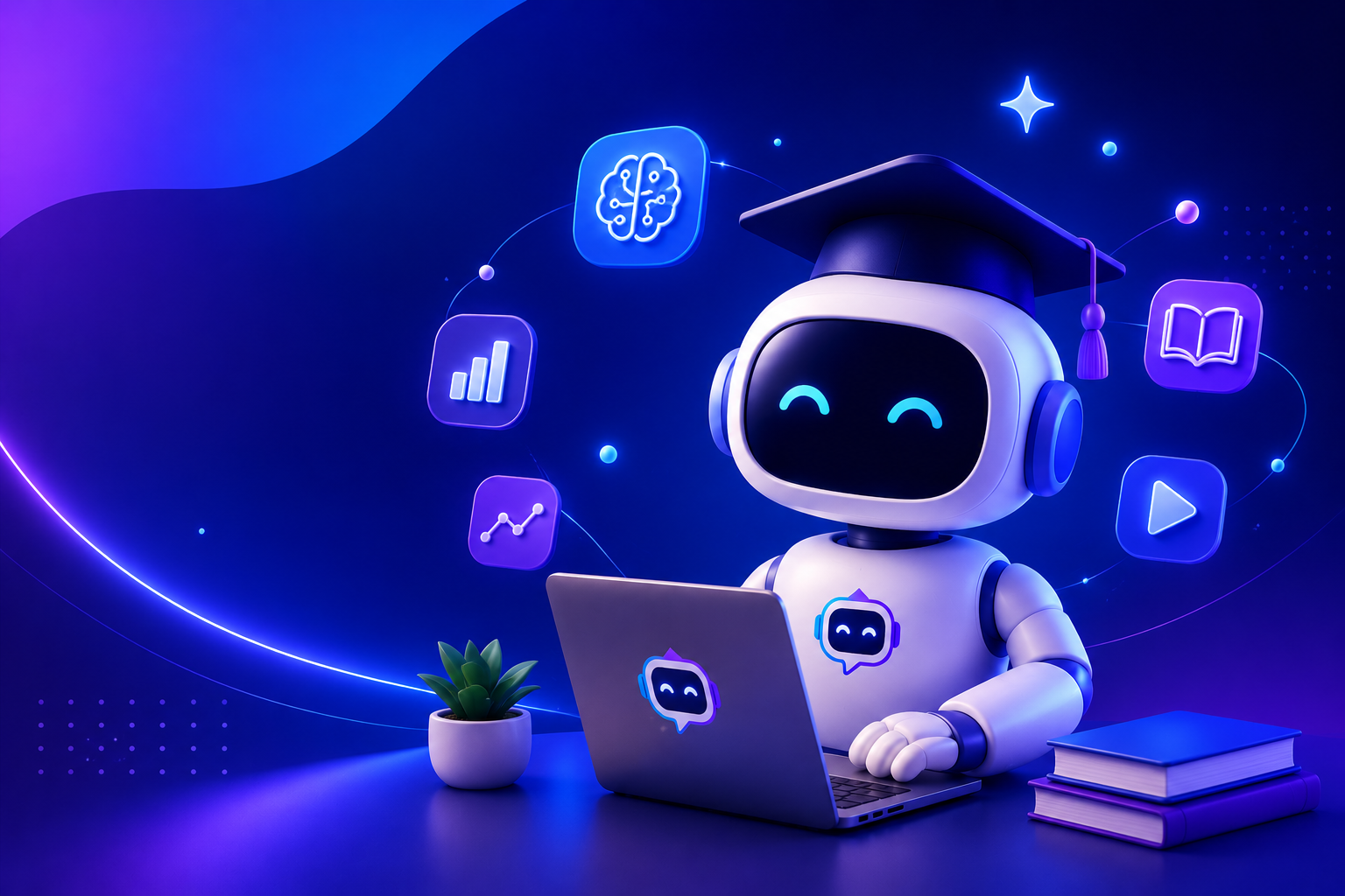 Interface da Prof IA com chat educacional e painel de acompanhamento